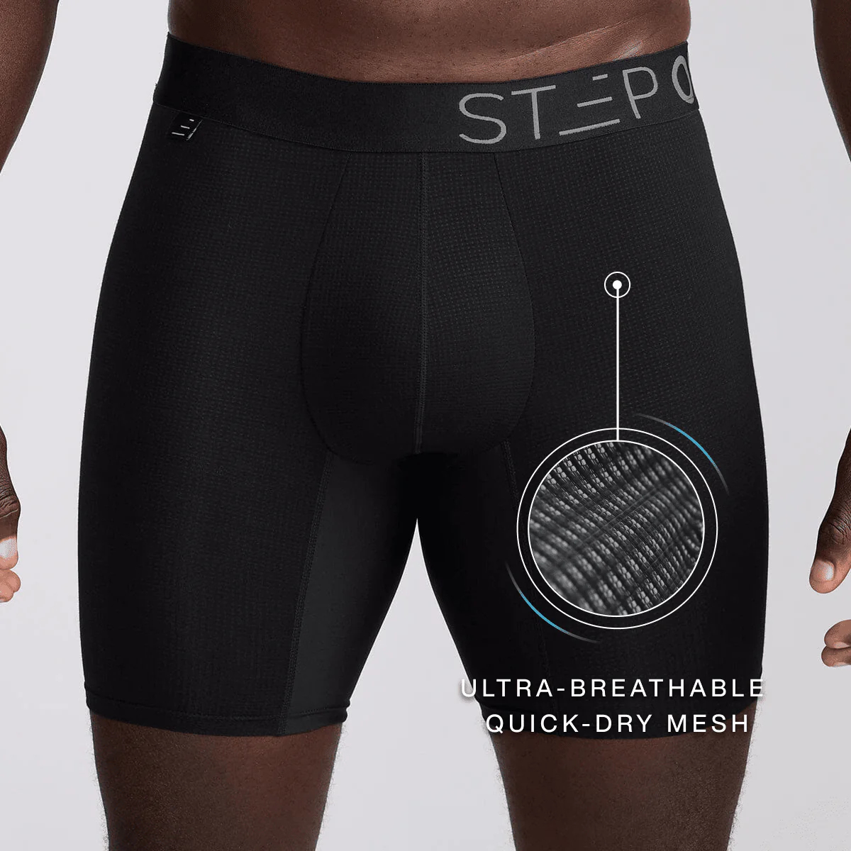 Cloud Mesh Boxer Brief - Black - Image 4
