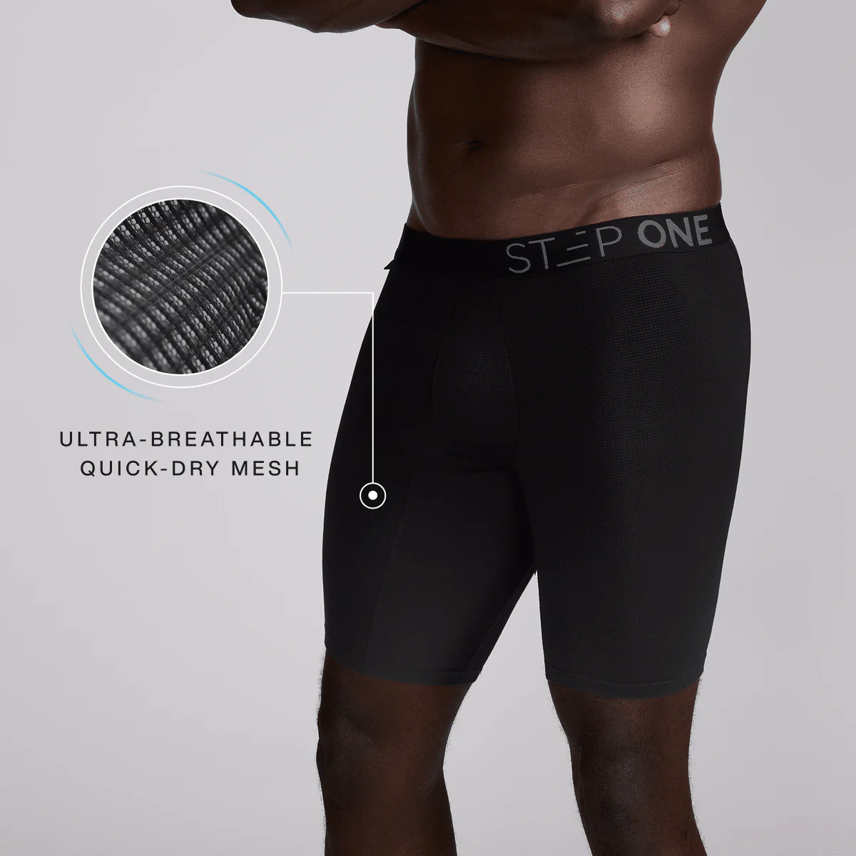 Cloud Mesh Boxer Brief Sport - Black - Image 7