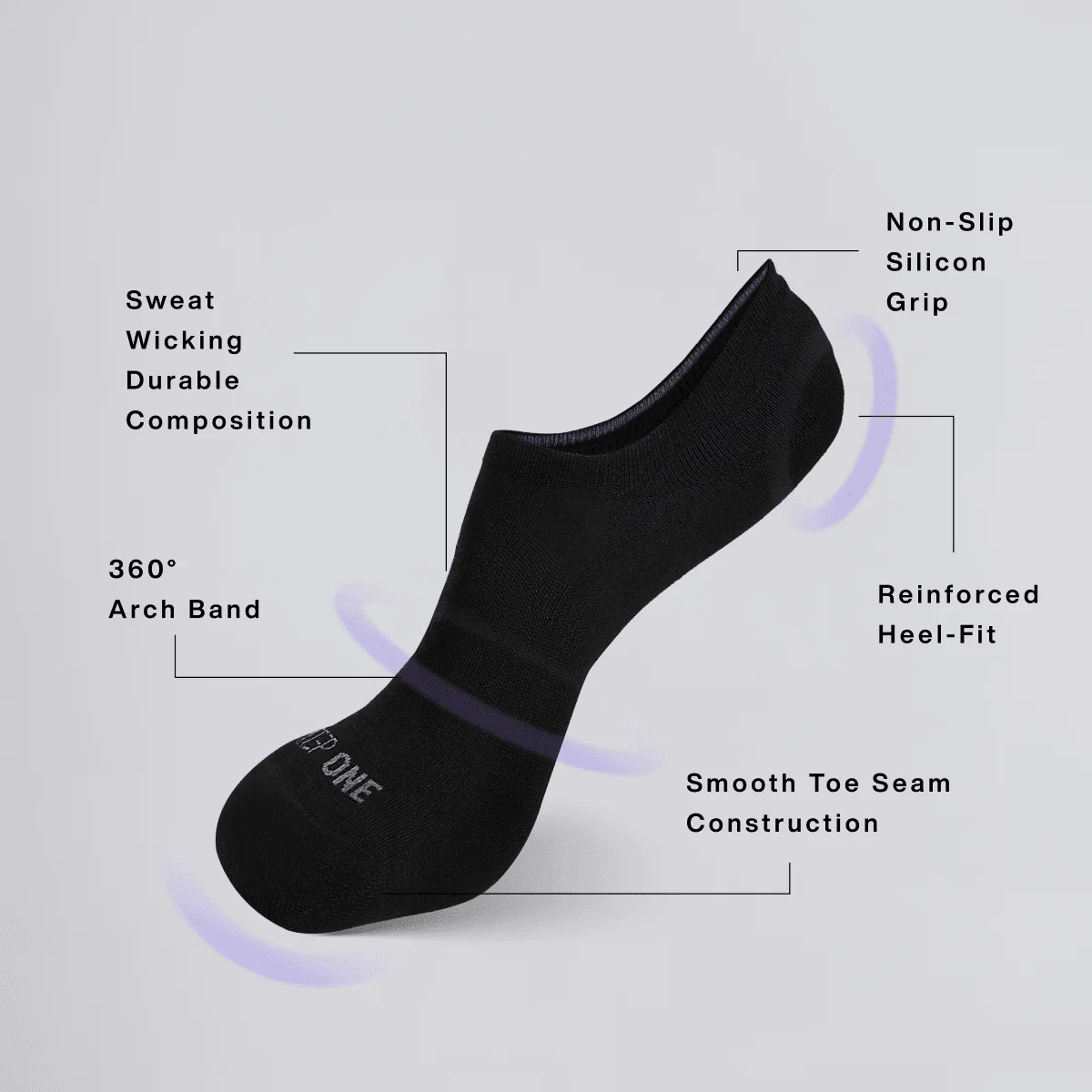 Unisex No Show Sock - Image 6