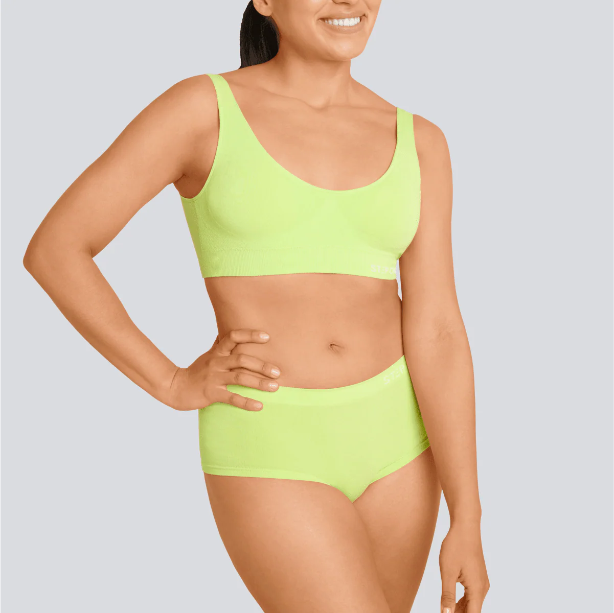 Women's SmoothFit Boyleg - Lime Spark - Image 4