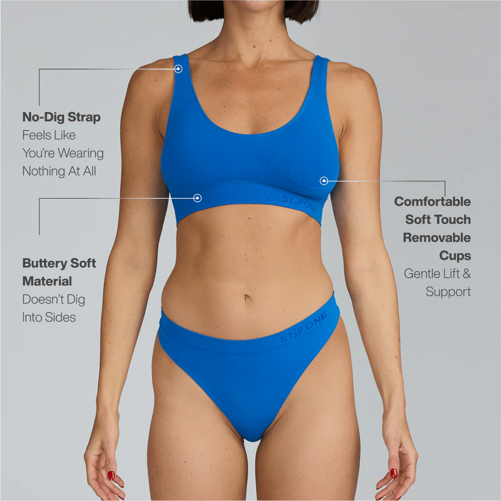 Women's SmoothFit Padded Bra - Blue Lagoon - Image 2